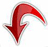 curved arrow