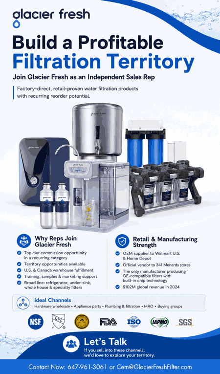 Glacier Fresh, water filtration products