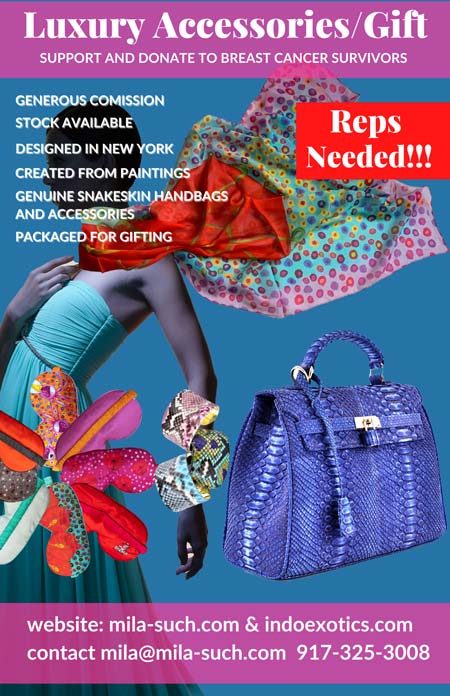 MilaSuchNYC Indoexotics Luxury Accessories & Gift Genuine Snakeskin Handbags