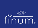 Finum North America - Logo in blue rectangle