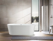 Vanity Art Bathtub in bathroom