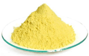 yellow chemical in glass tray